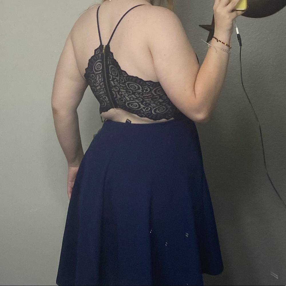 Blue dress